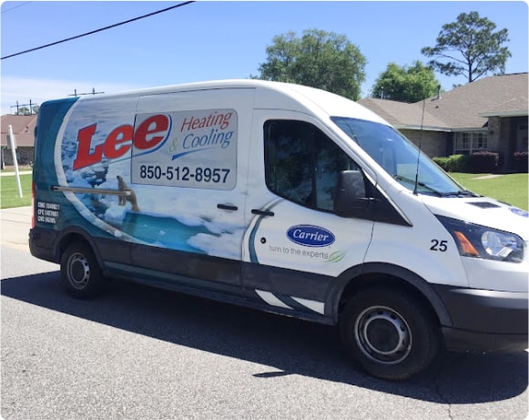 Lee Heating & Cooling Bus